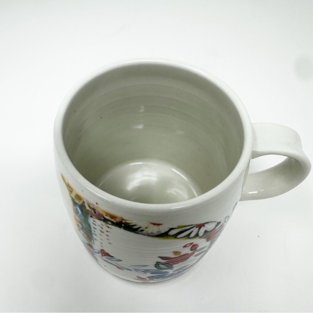Anthropologie Petal Palette Monogram "D" Floral Mug - Picture 7 of 10